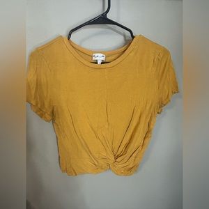 Mustard Yellow Crop Top Size S